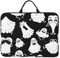 Sac à main pour ordinateur portable 14 Motif fantôme blanc