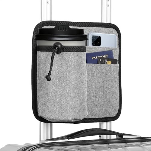 Luggage Travel Cup Holder - Hands- Luggage Cup Holder,Portable Travel Coffee Cup Holder, Suitcase Drinks Beverage Holder, Travel