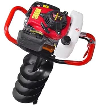 DHMYYXGS Trivella Terreno Benzina,Mototrivella Scoppio,999cc Motore 4 Tempi,8.5 CV,Potenza Elevata,Punte Ø 200mm Intercambiabili,per Giardino,Orto,Installazione Pali,Recinzioni Uso Professionale 20cm