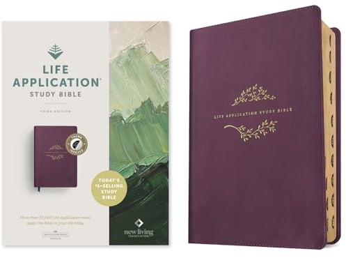 Life Application Study Bible: New Living Translation, Purple LeatherLike