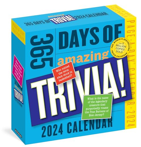 365 Days of Amazing Trivia! Page-A-Day Calendar 2024: The World's Bestselling Trivia Calendar