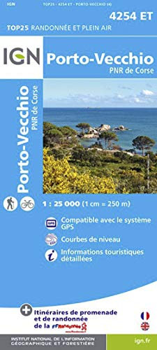 Korsika Porto-Vecchio - Parque National de la Corse 1 : 25 000 (TOP 25)