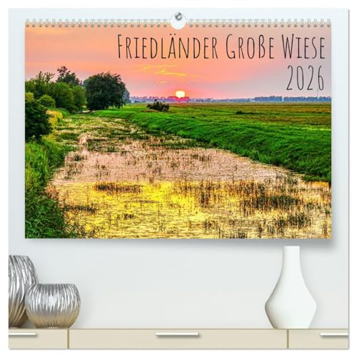 Friedländer Große Wiese (hochwertiger Premium Wandkalender 2026 DIN A2 quer), Kunstdruck in Hochglanz: Die Friedländer Große Wiese ist ein 100 km² ... in Mecklenburg Vorpommern. (CALVENDO Natur)