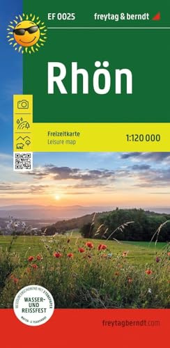 freytag & berndt Freizeitkarte Rhön 1:120.000: mit touristischen Infos auf Rückseite, wasserfest und reißfest