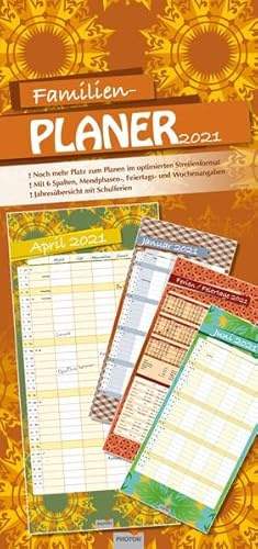 FAMILIENPLANER RETRO Kalender 2021