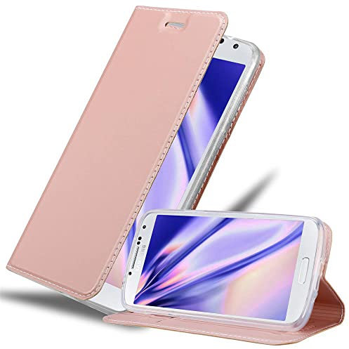Cadorabo Hülle kompatibel mit Samsung Galaxy S4 aus Premium Kunst Leder Flip Klappbare Stoßfeste Magnetische [Standfunktion] [Kartenfächern] Cover Hülle für Galaxy S4 Tasche in Rosa