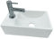 Design Waschtisch Kleines Gäste Wc Handwaschbecken Hahnloch Links Waschbecken