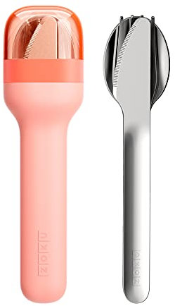 Zoku Pocket Cutlery Set (Peach), Pink