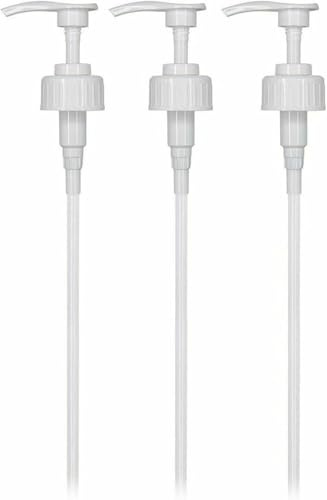5 Litre Pump Dispenser 3 PACK Pelican Dispenser Pump for 5 Litre Container - 5ml Dose Output, Heavy Duty Liquid Pump for Soap, Shampoo, Cleaning Solutions & Chemicals