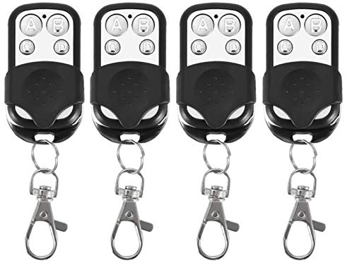 4 Pezzi Universale Clonazione Telecomando Senza Fili Portachiavi Clonazione Portachiavi per Cancello Automatico Telecommande Porte Garage Telecomando Portachiavi per Auto Garage