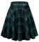 Damen Elegante Elastische Taille Ausgestellte A-Linie Midi Rock Basic Uniform Plissee Skater Röcke(S, 13)