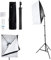 Wakects Softbox Fotografie-Beleuchtungsset mit 50x70cm Foto-Softbox, 135W 5500K E27 Glühbirnen, Lichtstativ und Koffer, Einfach zu Transportieren für Den Außenbereich