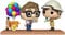 Funko Pop! Moment Disney Pixar Up Carl & Ellie mit Balloon Cart Vinyl Figuren – Special Edition Exclusive