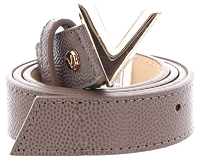 Valentino Damen Divina Gürtel, Taupe/Gold, Medium
