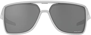 Oakley 0OO9147 Gafas de Sol, X Silver/Prizm Black, 63 Unisex