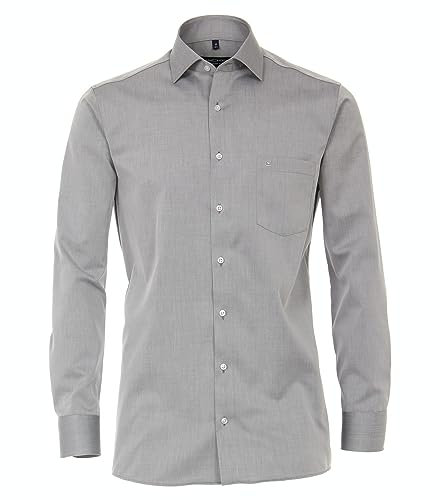 CASAMODA Comfort Fit Hemd super Langer Arm Haifischkragen grau Größe 49