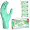 ARNOMED Einweghandschuhe Grün 100 Stück/Box, Einmalhandschuhe S, Nitrilhandschuhe, Handschuhe Einweg puderfrei, latexfreie Gummihandschuhe, Einweghandschuhe in XS, S, M, L & XL verfügbar