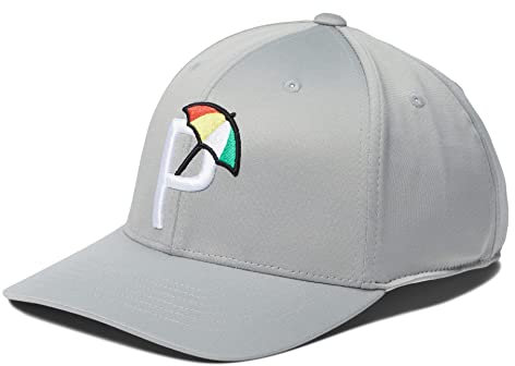 PUMA Palmer P Cap, Aschgrau/Weiß, Einheitsgröße