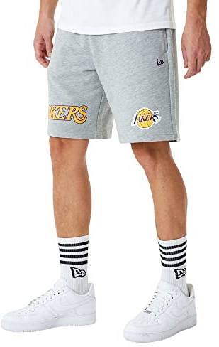 New Era Herren NBA Team Logo Shorts Loslak Hgragd Kurze Hose, Grau (Grey med), L
