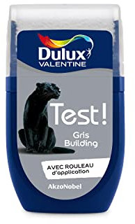 Dulux Valentine Peinture Testeur Crème de Couleur - Murs et Boiseries - Mat - Couleur Gris Building 30 ml