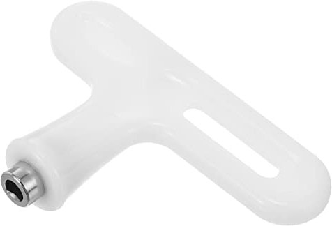 PATIKIL Acciaio Punte Pista Chiave per Scarpe Sportive Strumento Ricambio Chiave a T Estrattore Chiodi per Scarpe Atletica Bianco