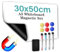 A3 Magnetisch Whiteboard Kühlschrank 30x50 cm, WECUTE Magnetischer Wochenplaner Magnetfolie, Abwischbar Magnetisches Magnettafel für Familie mit Markers & Whiteboard Schwamm & Magnetes