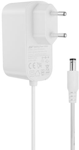 Tonton 12V 2A DC fuente de alimentación, adaptador de corriente 24W, 5.5mm x 2.1mm plug-in fuente de alimentación adaptador de corriente de la UE para la cámara de vigilancia, etc. (1,8 metros) Blanco