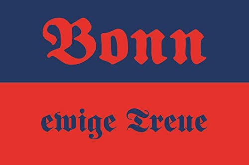 U24 Aufkleber Bonn ewige Treue Flagge Fahne 12 x 8 cm Autoaufkleber Sticker
