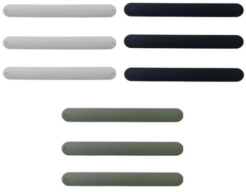 9 Pcs Silicone Flip Wraps Silicone Covered Metal Strips Gift Wrap Roll Holder Wrapping Paper Poster Holder Clips Slap Bands for Storage Organization