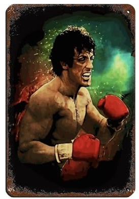 OakiTa Filmposter Rocky Balboa (3) Blechschild Vintage Metall Pub Club Cafe Bar Home Wandkunst Dekoration Poster Retro 20 x 30 cm