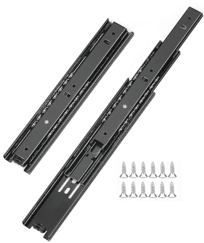 2 Stück Vollauszüge Schubladenschienen - Holz-Schubkasten-Auszugschienen - 20cm Bis 50cm Teleskopschienen Kugelführung - Leise Öffnen Und Schließen - Tastaturauszug Schienen