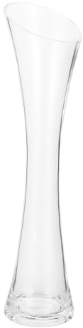 Ciieeo Vase Verre Transparent à Design Unique pour Fleurs Fraîches Ou Séchées Décoration Polyvalente pour Salon Mariage Table Et Bureau Ornement Élégant