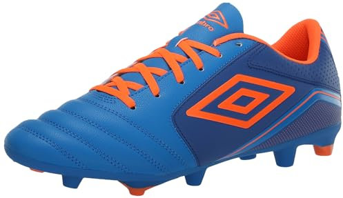 Umbro Classico 12 FG, Tacos de fútbol Hombre, Royal Orange Electric Blue, 41 EU