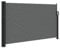 vidaXL Toldo Lateral Retráctil, Pantalla de Privacidad, Toldo Resistente al Agua Rayos UV, Sombrilla para Jardín Patio Balcón, Antracita