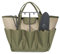 Qirc Gartengeräte-Haltertasche, robuster Garten-Organizer mit 8 Taschen für Werkzeuge, Garten-Caddy, tolles stabiles Canvas-Werkzeug-Aufbewahrungsset, Gartengeschenke für Männer und Frauen (Armeegrün