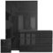 Blisswood High Gloss Bedroom Furniture Set 3 Piece Bedroom Set With High Gloss 3 Door Wardrobe & 6 Drawer Chest of Drawer + 2 Drawer Bedside Table Cabinet for Bedroom Storage Furniture Set (Black)