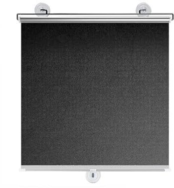 Rideau Occultant sans Percage Store à Ventouse pour Fenêtre Store Enrouleur avec Ventouses Rideau Ventouse Fenetre Protection Solaire pour Balcon,Salon,Bureau,Sans perçage (40cmx60cm(15.7inx23.6in))