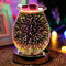 Elektrische Glas-Aromatherapie-Lampe, Duftwachs-3d-Feuerwerk-Aromatherapie-Lampe, Duftlampe Elektrisch,Energiesparende Elektrische Teelicht-Aromatherapie-duftlampe für Zuhause, Büro,Geschenk