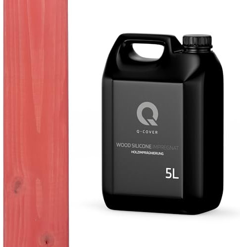Q-COVER HOLZIMPRÄGNIERUNG Dunkel Lachs 5 L 2 IN 1 HOLZSCHUTZ FARBIMPRÄGNIERUNG IMPRÄGNIERMITTEL HOLZSCHUTZMITTEL IMPRÄGNIERUNG ABPERLEFFEKT ALLE HOLZARTEN HOLZGRUNDIERUNG