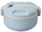 TYUIOKJU Lonchera térmica de acero inoxidable a prueba de fugas, caja bento escolar de acero inoxidable a prueba de fugas (1200 ml), color azul