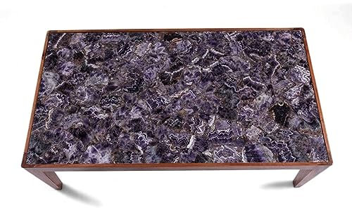 Amethyst Esstisch Tischplatte mit königlichem Look Amethyst Epoxy Wohnzimmertisch für Hotelbereich Dekor 76,2 x 121,9 cm