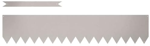 vidaXL Raseneinfassung 20 STK. 100 x 0,05 x 20 cm Wetterfeststahl | Stabil und wetterfest, cooler industrieller Look mit verwittertem Flair, Einfach mal mit dem Hammer draufhauen
