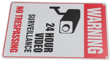 Homoyoyo Schild Betreten Verboten Für Privatgrundstücke Metallschild Warnschild Für Draußen Sicherheitsschild Für Garten Vintage-Design Wandschild Aus Metall