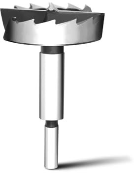Broca Forstner de 50 mm para madera, Forstner Bits Ø 50 mm, longitud 90 mm, brocas con vástago redondo