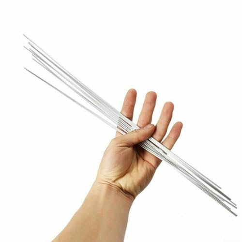 Lot de 100 fils de remplissage de soudure en aluminium, 1 6 mm x 50 cm pour métal et surface efficaces