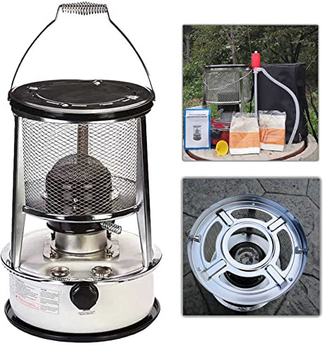 Tragbarer Kerosinofen - Effiziente 2 in 1 Heizung - Einstellbare Feuerkraft für Winterraumheizung - Ideal für Zelte und Kerosinheizung