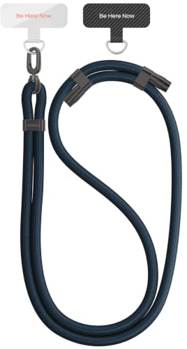 TORRAS Universal Handykette Verstellbar, Robust Anti-Verlust Nylonband Blau | Verstellbares Nylonband mit fester Metallschnalle, anti-verlust für Reisen und Outdoor, Hautverträglich