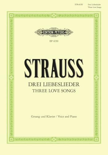 3 Love Songs: Rote Rosen, Die Erwachte Rose, Begegnung (Edition Peters)