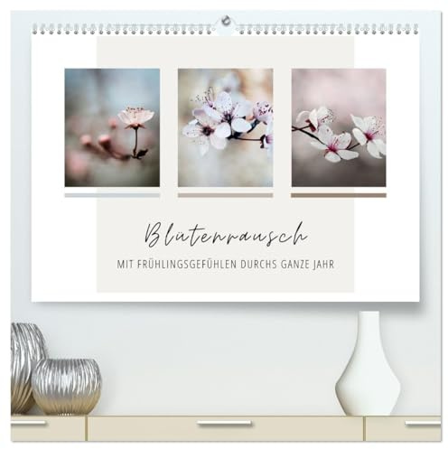 Blütenrausch - Mit Frühlingsgefühlen durchs ganze Jahr (hochwertiger Premium Wandkalender 2026 DIN A2 quer), Kunstdruck in Hochglanz: Tauchen Sie mit ... in ein Meer voller Blüten. (CALVENDO Natur)