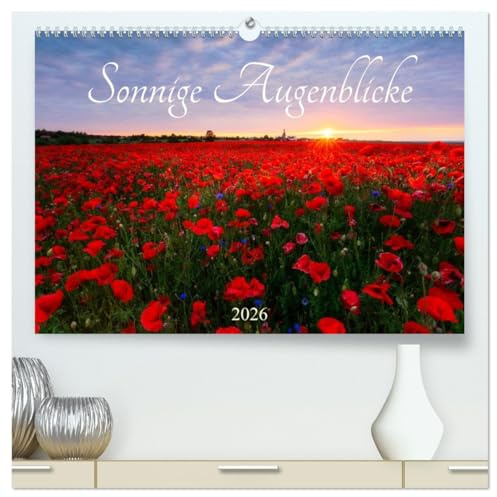 Sonnige Augenblicke (hochwertiger Premium Wandkalender 2026 DIN A2 quer), Kunstdruck in Hochglanz: Landschaften im Sonnenlicht (CALVENDO Natur)